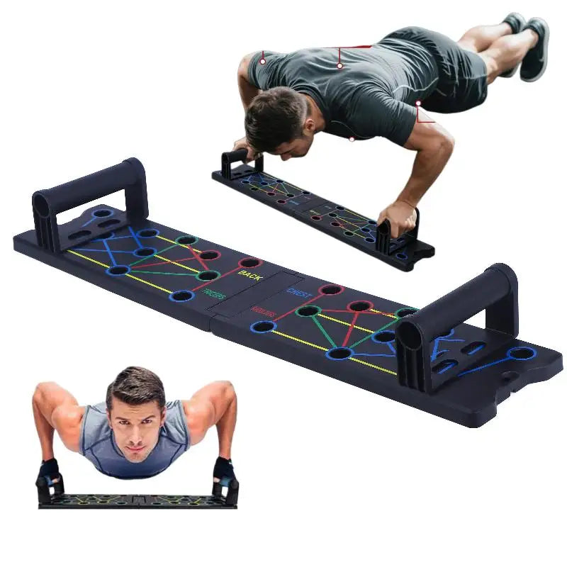 Hot Sale 1 Set Multifunctional Thicken Push Up Board Fitness Muscle Home Gym Push Up 24 Holes Push Up Stand