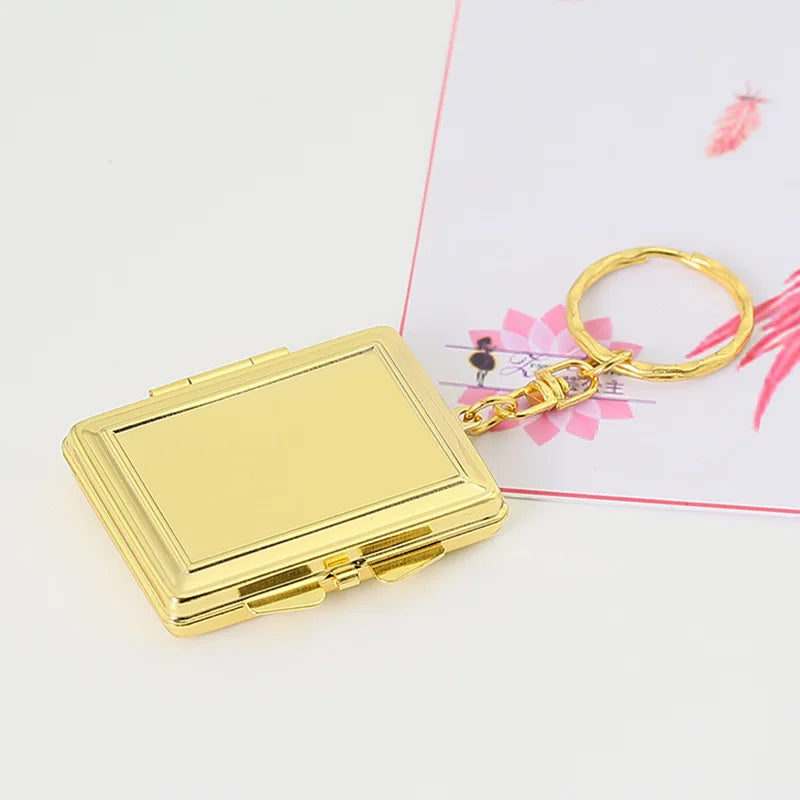 Round Mini Makeup Mirror Dustproof Small Makeup Mirror Gift For Birthday
