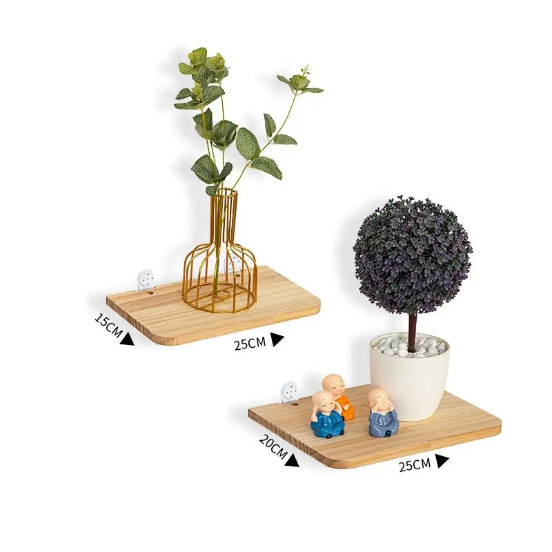 Floating Shelves for Wall Decor,Soild Wood Wall Mounted Shelf for Bathroom,Bedroom,Living Room Kitchen Storage&Decoration