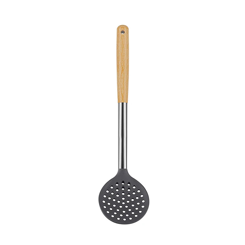 Silicone Cooking Utensil Set Heat Resistant Non Stick Cookware Spatula Shovel Kitchenware Measuring Spoons Baking Tool Set