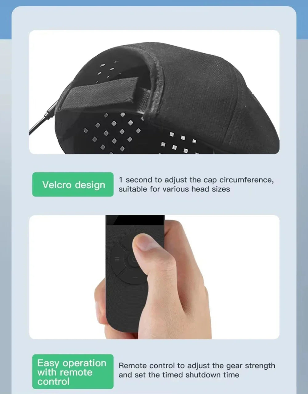 Hair Growth Cap Anti Hair Loss and Growth 142 LED Helmet Hat Hair Regrowth Light Therapy Device Relax Head Treatment Hat Machine