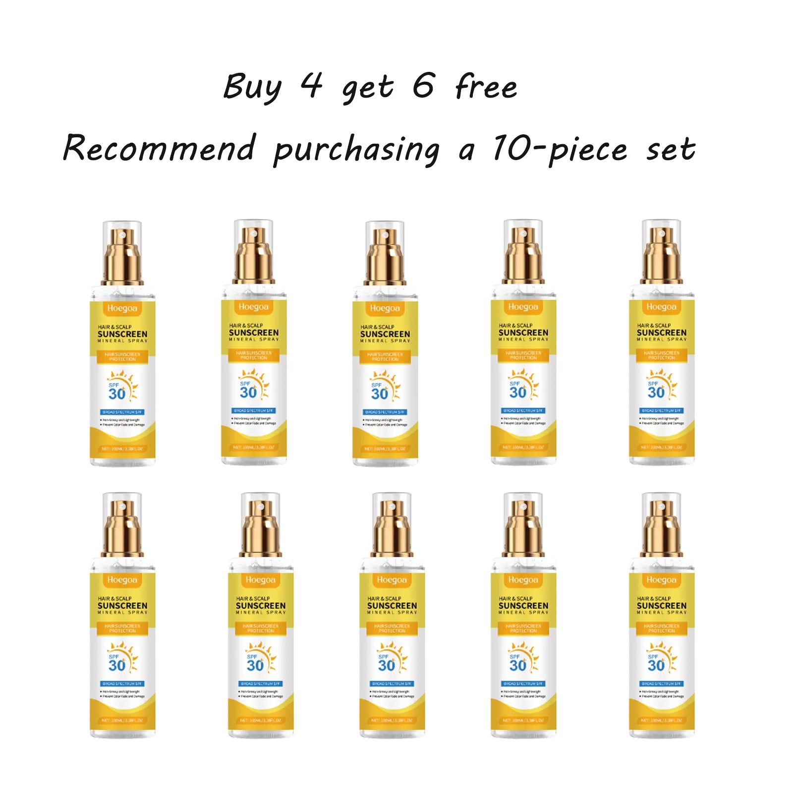 Scalp Protection Sunscreen Spray Gentle Care Nourish Hair Scalp UV Protection Prevent Dyed Hair Fading Ideal For Dry Hair