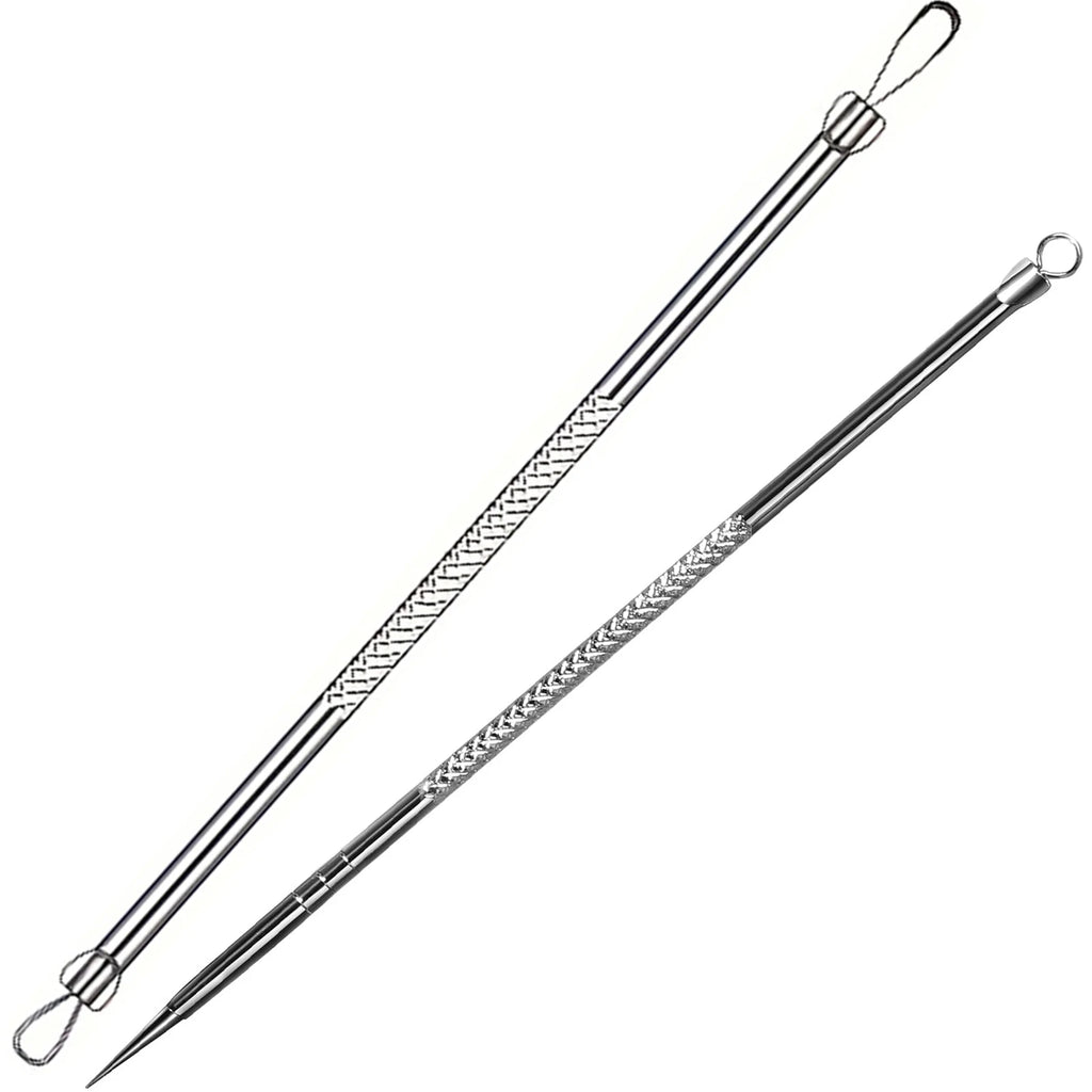 Teenitor Pimple Extractor Acne Treatment Tool Surgical Grade Blackhead Comedone Removal 2-in-1 Tool for Face Nose Blackhead Extr