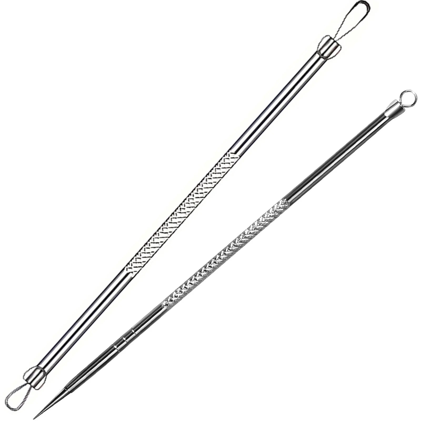 Teenitor Pimple Extractor Acne Treatment Tool Surgical Grade Blackhead Comedone Removal 2-in-1 Tool for Face Nose Blackhead Extr