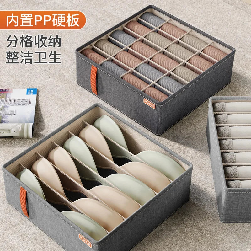 Closet Organizer Underwear Drawer Organizer Bra Socks  Clothing Storage Box Wardrobe Organizer Clothes Cabinet Drawer Organizers