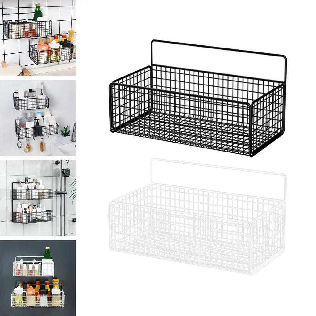 Wall Hanging Baskets Wire Storage Basket Farmhouse Food Storage Floating Shelves
