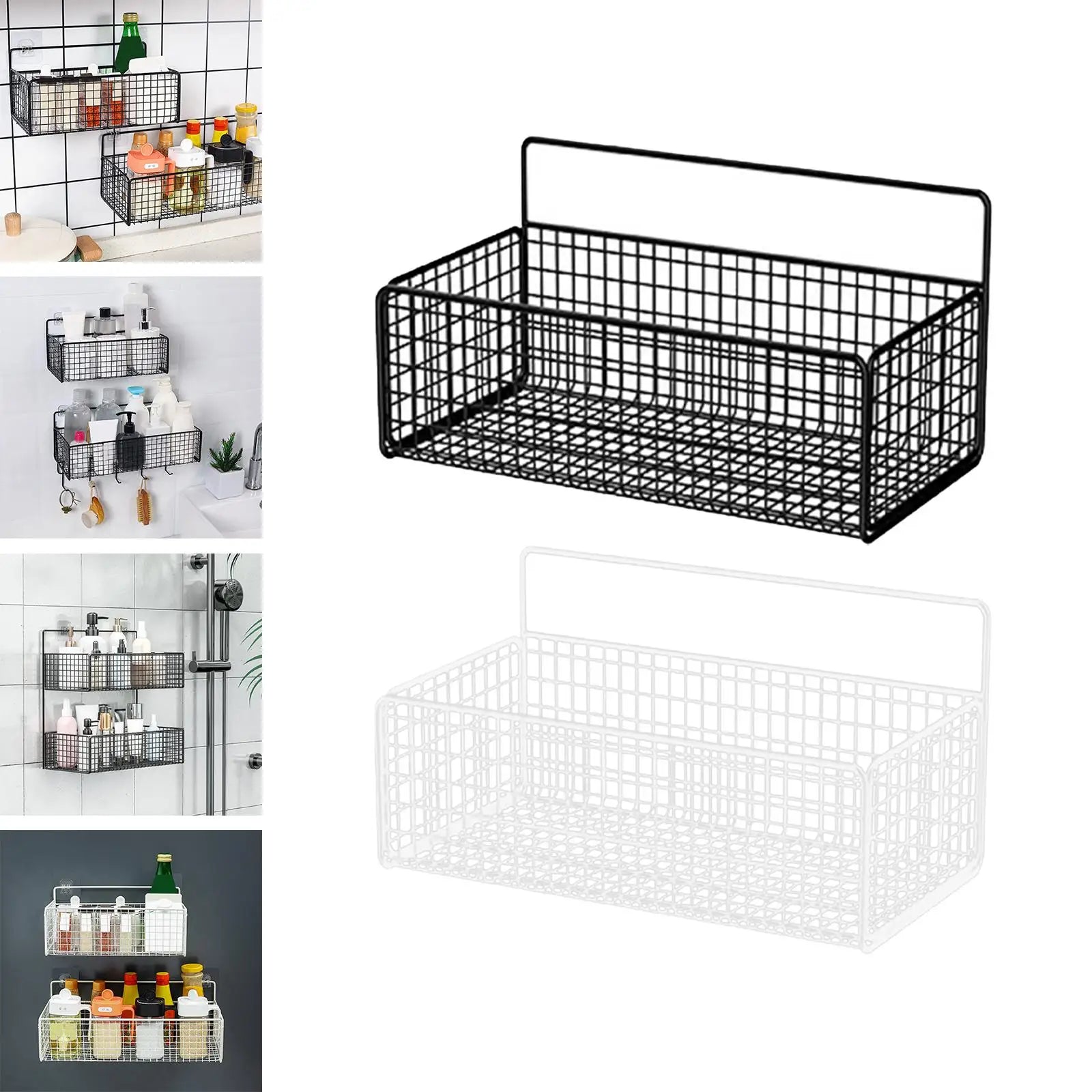 Wall Hanging Baskets Wire Storage Basket Farmhouse Food Storage Floating Shelves