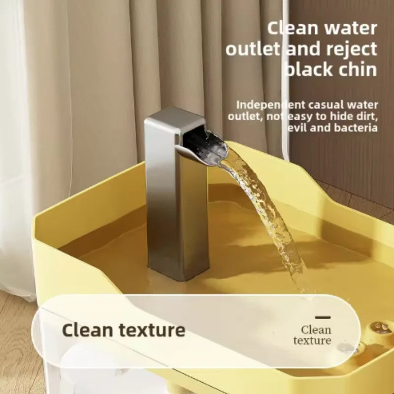 USB Cat Water Fountain with Auto Filter Transparent Anti-Dry Burning Recirculating Dispenser Includes Pump for Cats