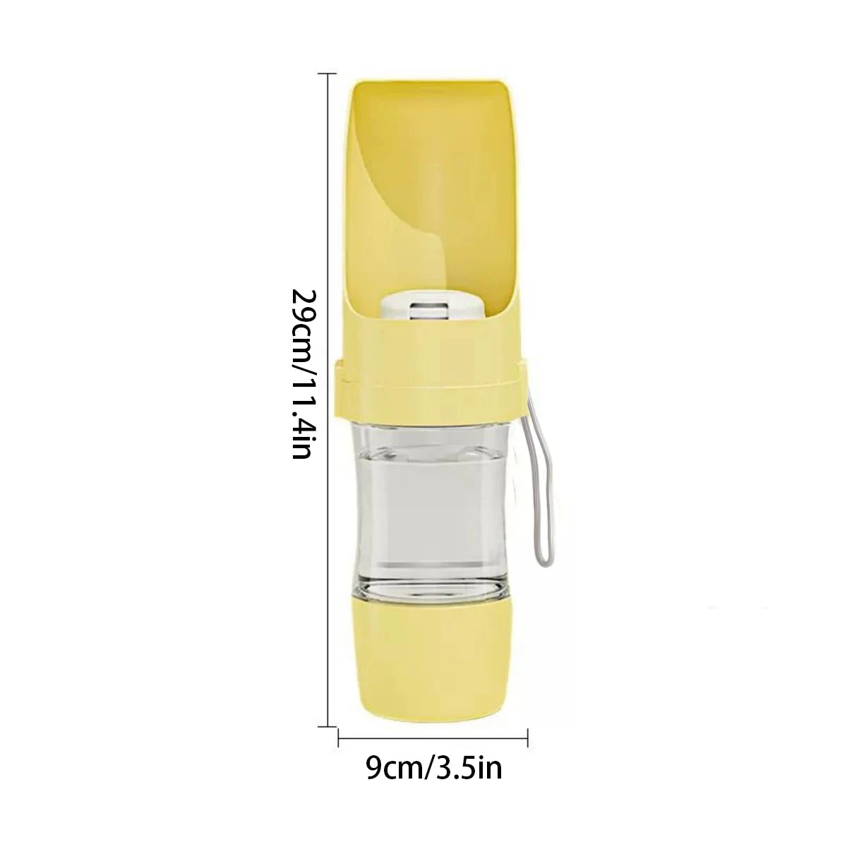 Portable Travel Pets Dog Water Bottle with Storage Food and Water Container Dog Cat Outdoor Pet Water Cup Bottle for Puppy