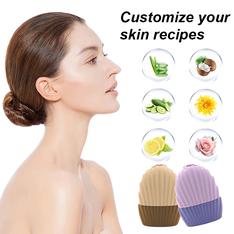 Face and Eye Ice Roller Ice Grid, Beauty Ice Roller Skin Care Tool, Silicone Ice Mold for Facials