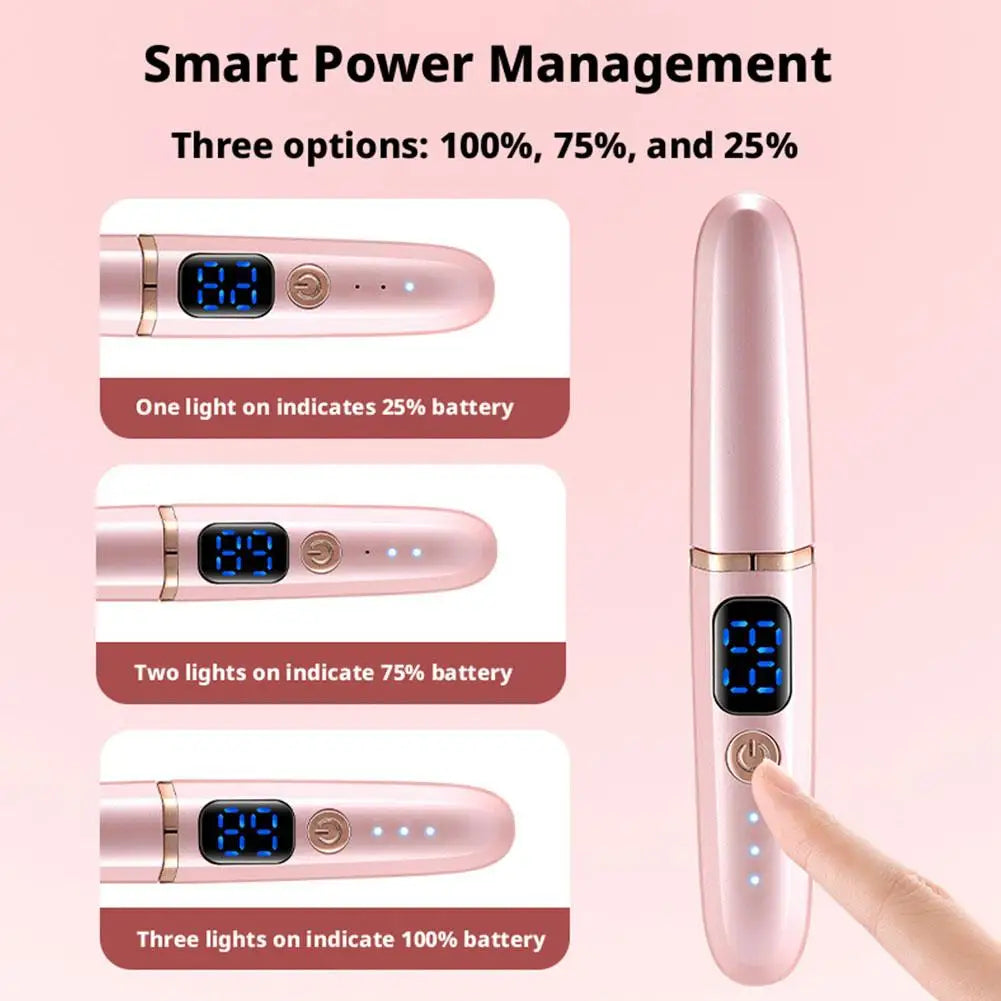 Rechargeable Electric Heated Eyelash Curler, Digital Display 3-Level Temperature Control for Long-Lasting Lash Curls