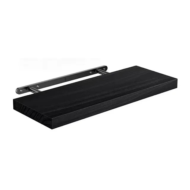 Solid Wooden Floating Shelves Wall Mounted Bookshelf Display Stand Storage Organizer For Bedroom Living Room Kitchen Home Decor