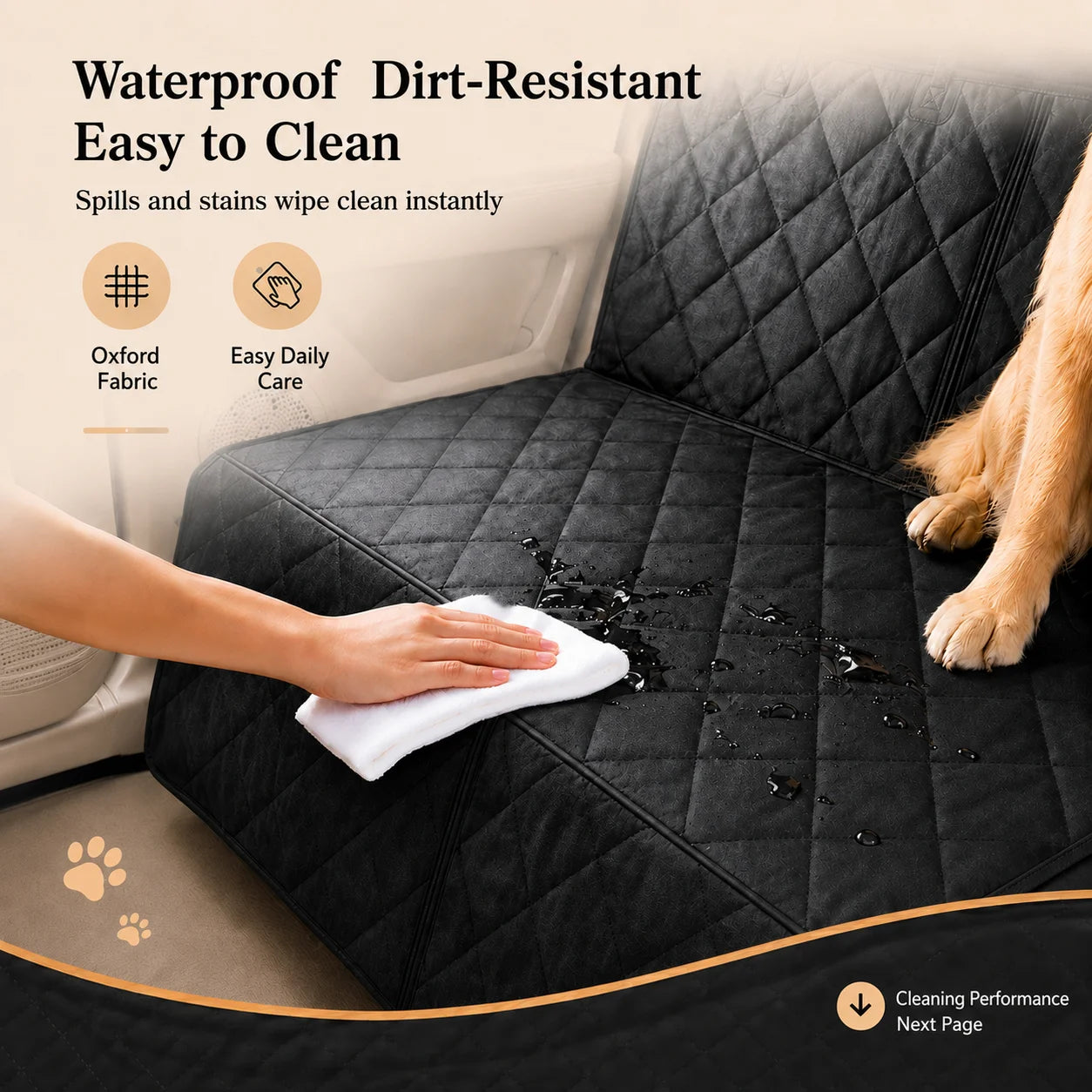 Pet Car Seat Cover for Dogs Cats Front Seat Rear Bench Waterproof Scratchproof Dirtproof Non Slip Protector Mat Auto Accessorie