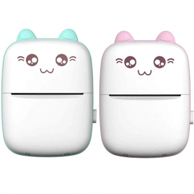 Mini Thermal Printer Portable Printer Inkless Bluetooth Wireless BT 200dpi  Photo Label Memo Wrong Question Printing Baby gift