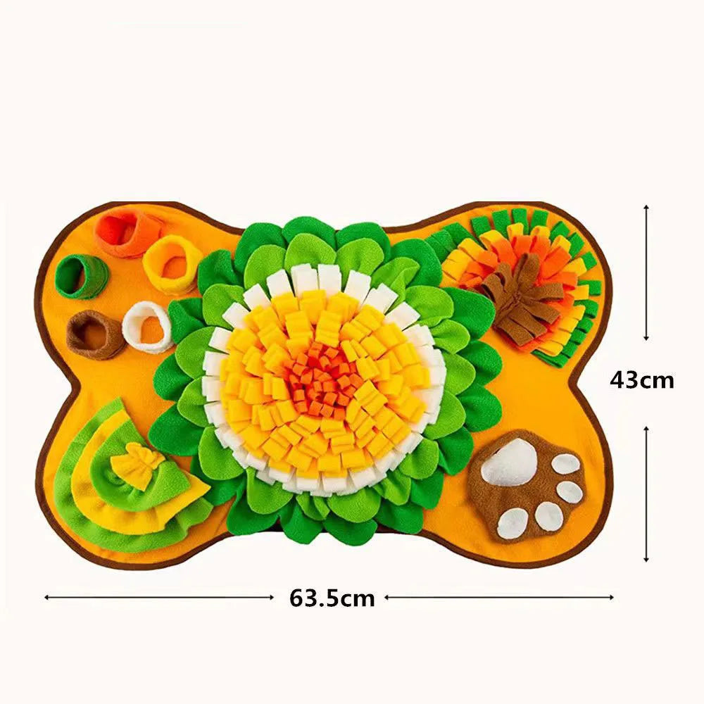 Pet Dog Snuffle Mat, Interactive Sniff Mat Feeding Mat for Dogs, Slow Feeder Dog Treat Mat for Stress Relief, Dog Birthday Gift