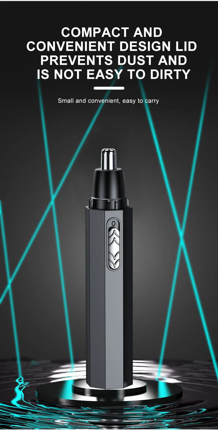 Black Electric Nose Hair Trimmer Ear and Nose Hair Trimmer Professional Painless Nose Hair Trimmer For Men and Women