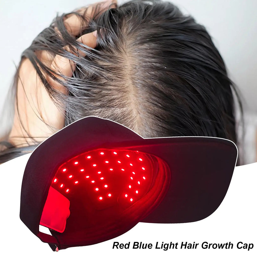Hair Growth Cap Infrared Cap To Reduce Alopecia & Shedding Hair Growth Device Prevents Alopecia with LED Light for Men Women