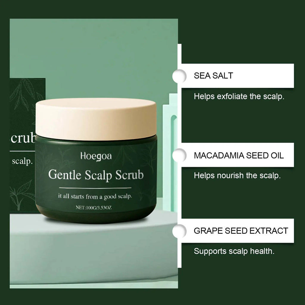 Nourishing Scalp Scrub: Gentle Formula Deeply Cleanses, Nourishes and Volumizes for a Healthy & Comfortable Scalp