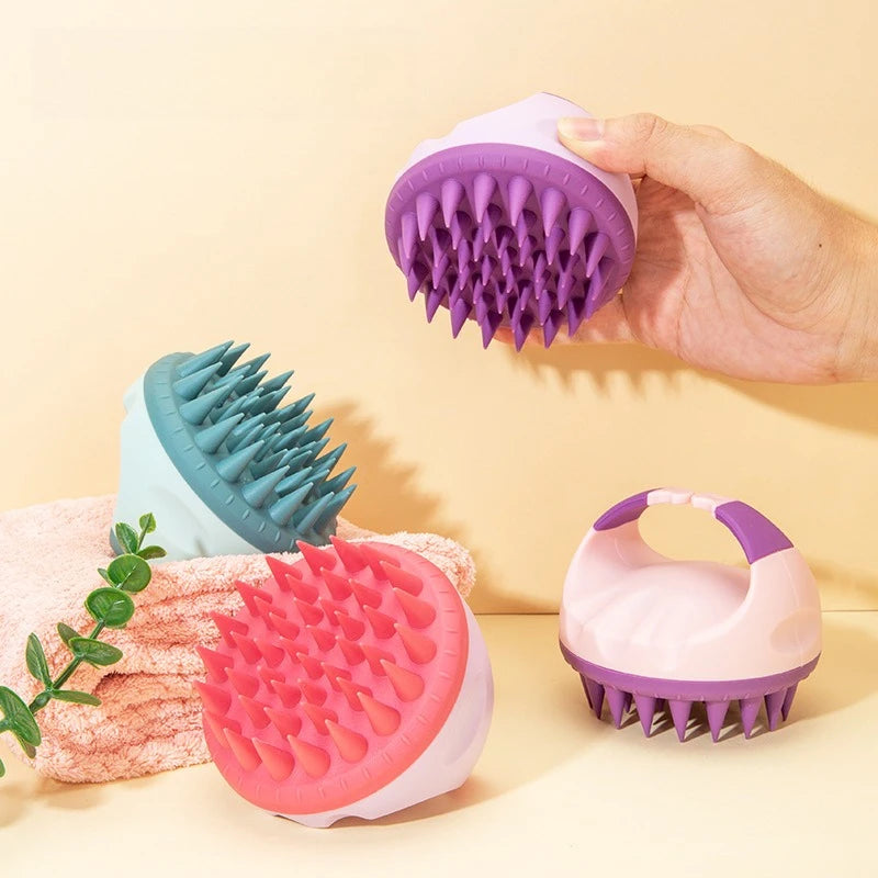 WANMEI Scalp Scrubber, Shampoo, Brush, Massager, Clean Scalp, Comb, Handle, Shampoo Brush, Scalp Exfoliating Brush, Massage Comb