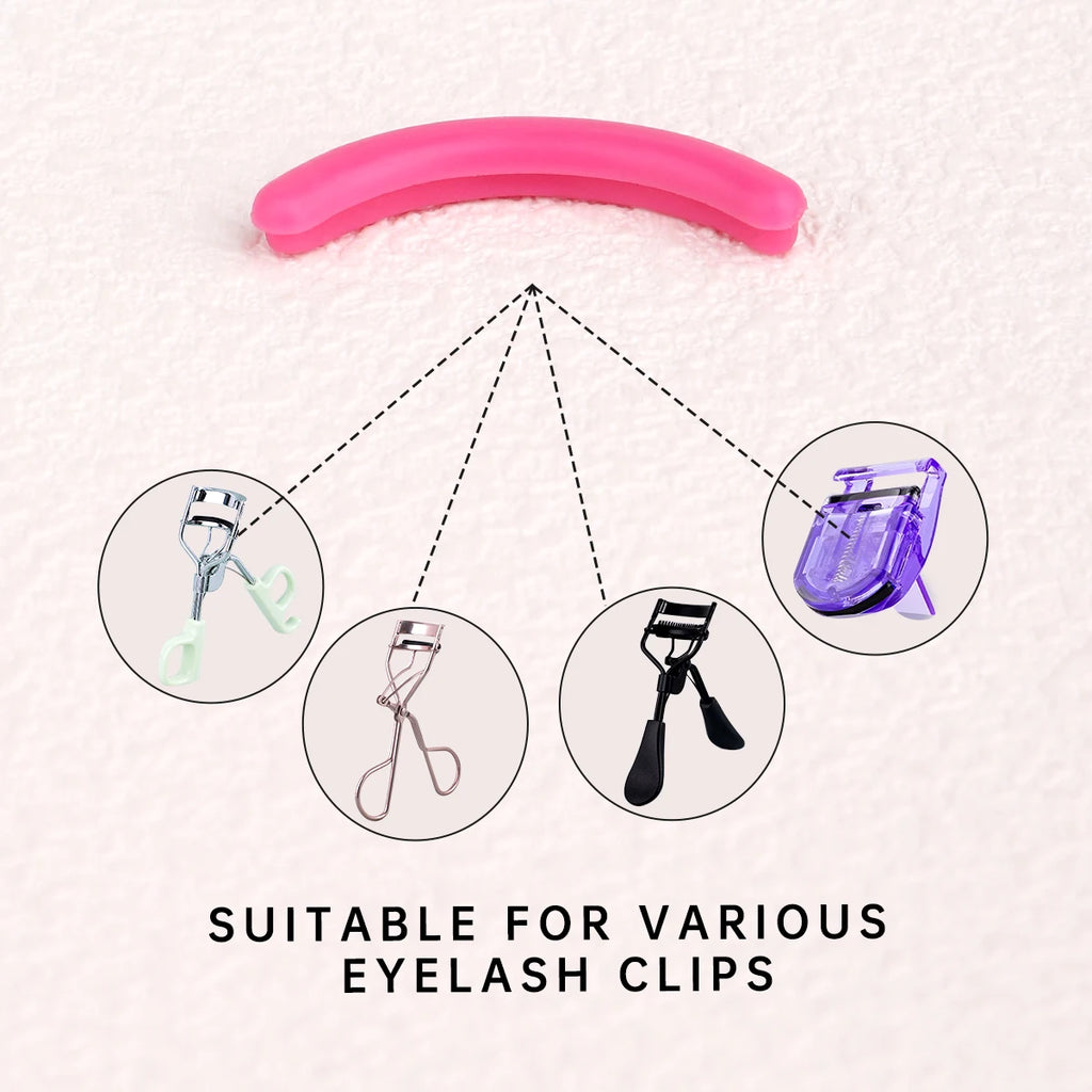 30pcs Silicone Rubber Strip for Eyelash Curler, Soft Silicone Replacement Pad for Eyelash Curler, Universal Eyelash Curler.
