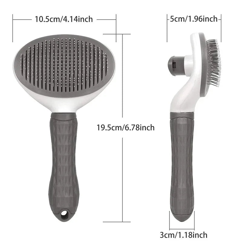 Self Cleaning Slicker Brush Pet Hair Remover Comb for Long Haired Cats Dogs Remove Loose Floating Fur Grooming Brush Pet Supply