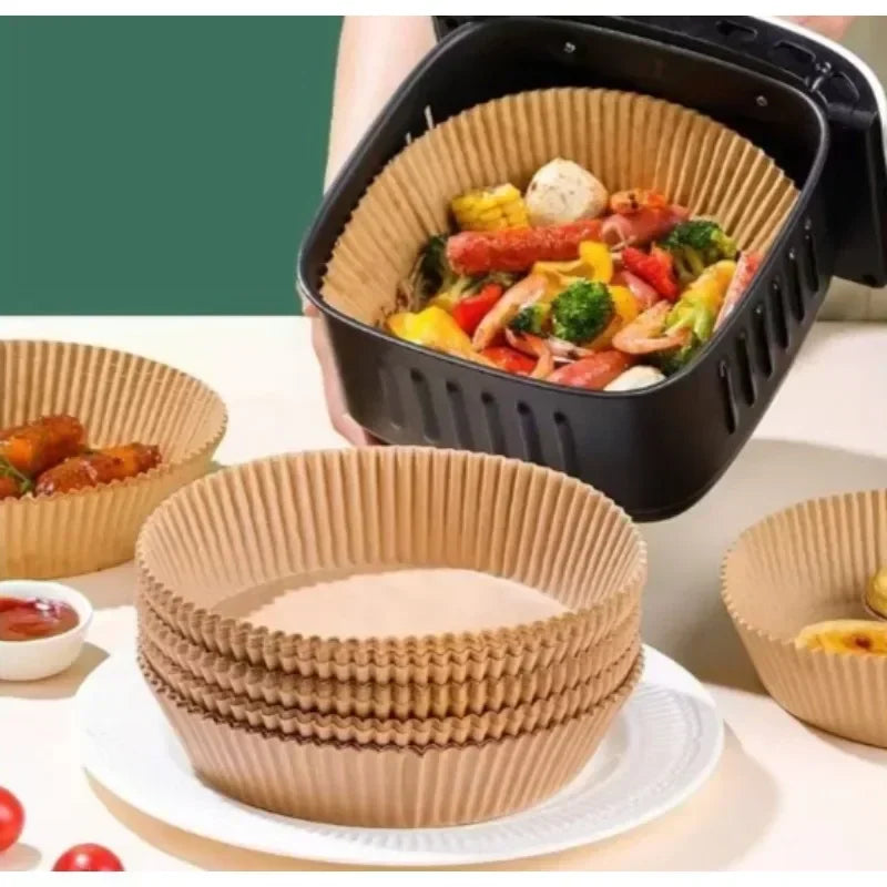 Accessories for Air Fryer Accessories Non-Stick Parchment Paper Liners for Deep Fryer Baking Sheets for Healthy Cooking for Roas