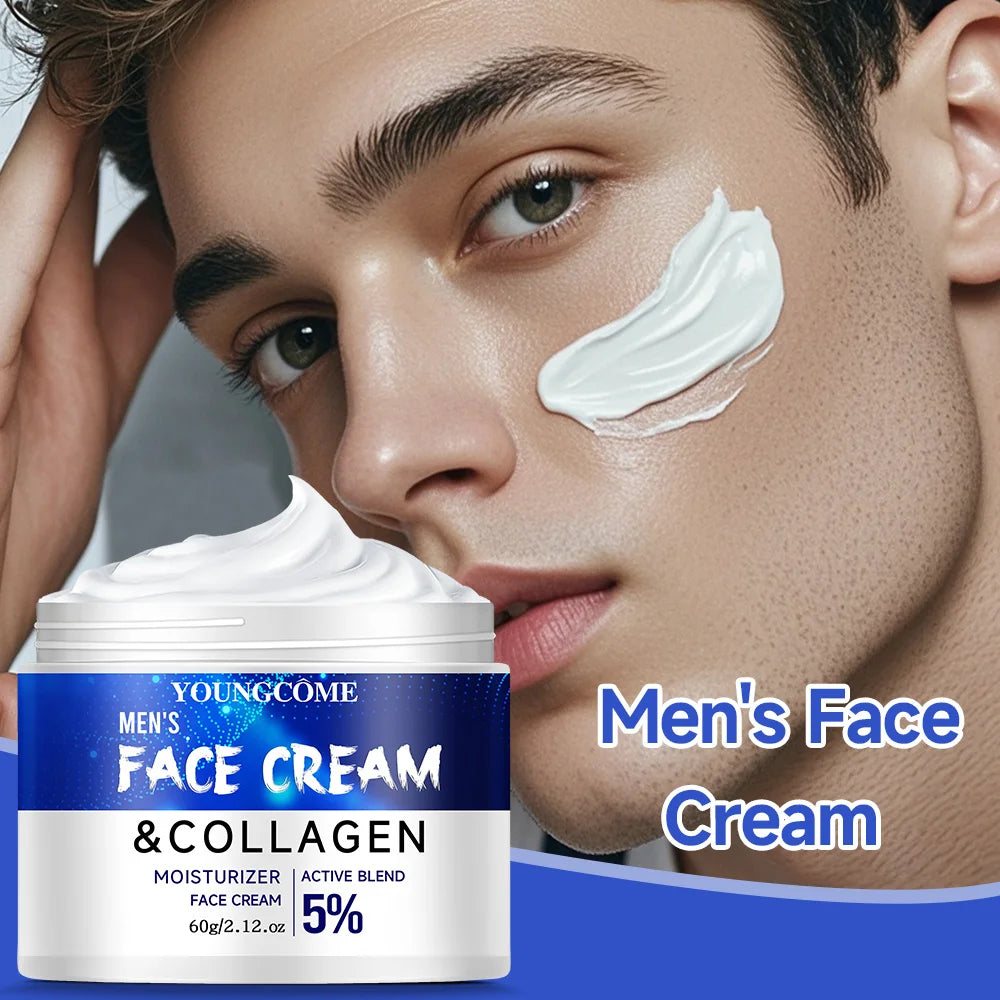Men's Retinol Collagen Face Cream Skincare Moisturizing Brightening Anti Aging Face Cream Moisturizing Wrinkle Remover Collagen