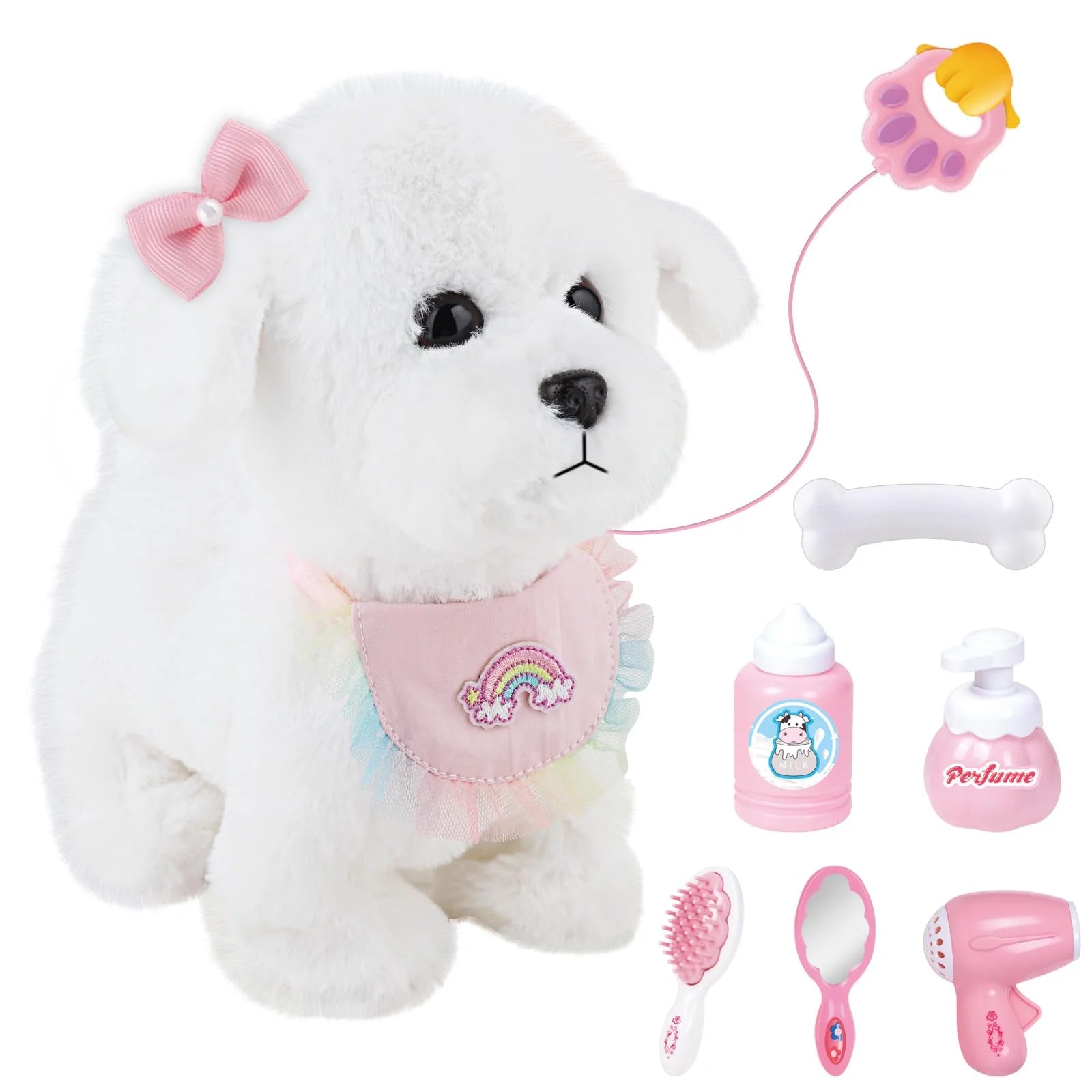 Interactive Walking Toy dog for Kids Will bark Touch & Voice Controlled with Remote And Waggling Tail Ideal Birthday Or Gift
