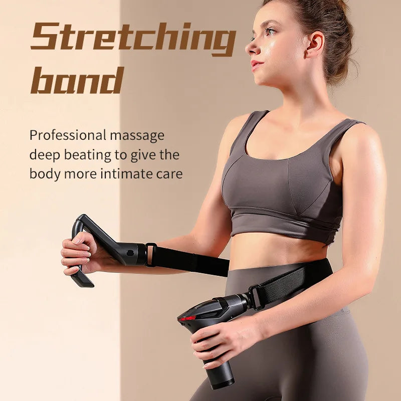 Hot Selling Long-handle Electric Massage Gun: Multifunctional for Muscle Relaxation, Deep Tissue Percussion Relief