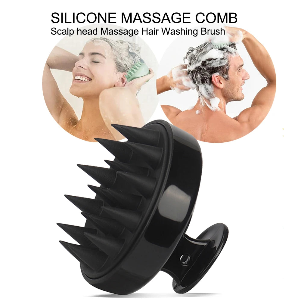 Silicone Scalp Massager Shampoo Brush Scalp Brush for Hair Growth / Dandruff Removal, Hair Scrubber Scalp Stimulator Exfoliator
