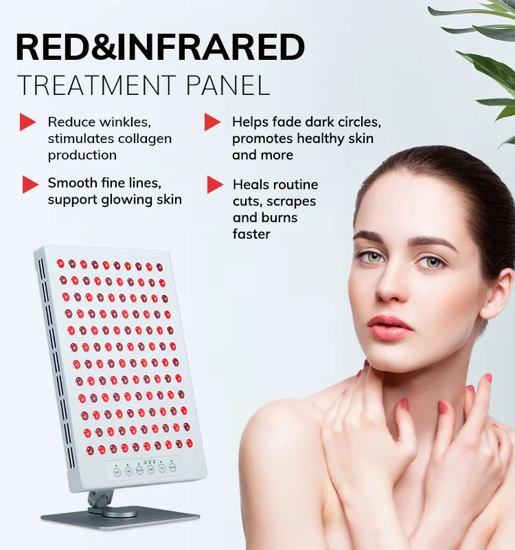 5 Wavelengths LED Red Light Therapy Device for Face Home Use Photodynamic Light Treatment for Acne Skin Care