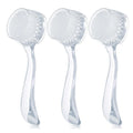 3pcs Facial Cleansing Brush Acrylic Handle Facial Cleansing Brush Soft Bristles Exfoliating Cleansing Brush