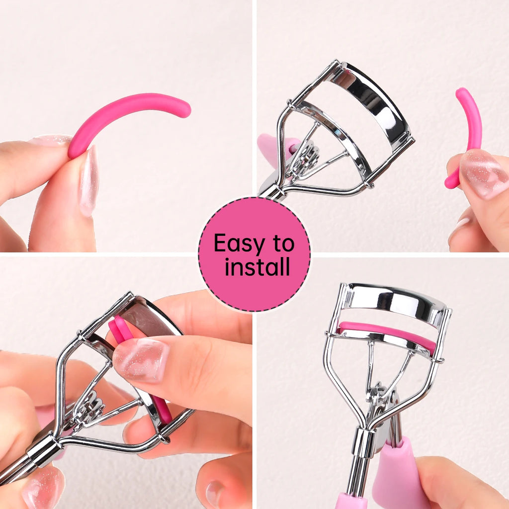 30pcs Silicone Rubber Strip for Eyelash Curler, Soft Silicone Replacement Pad for Eyelash Curler, Universal Eyelash Curler.