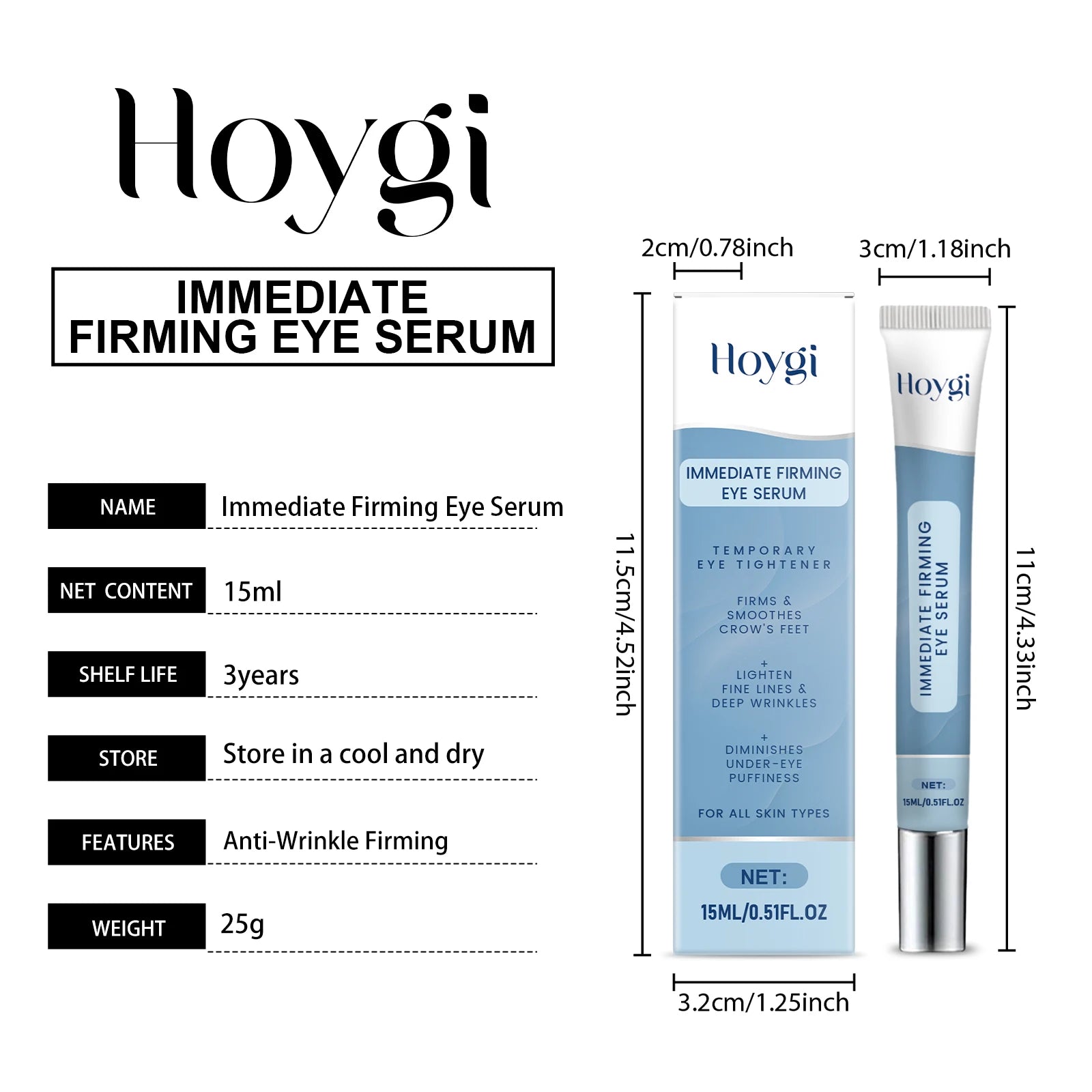 Moisturizing Eye Cream: Gentle, Soft and Hydrating Care for the Eye Area. Apply and Massage.