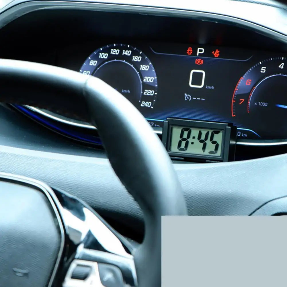 Car Electronic Digital Clock Lightweight Portable High-precision Time Displaying Device Auto Practical Accessory Digital Clock