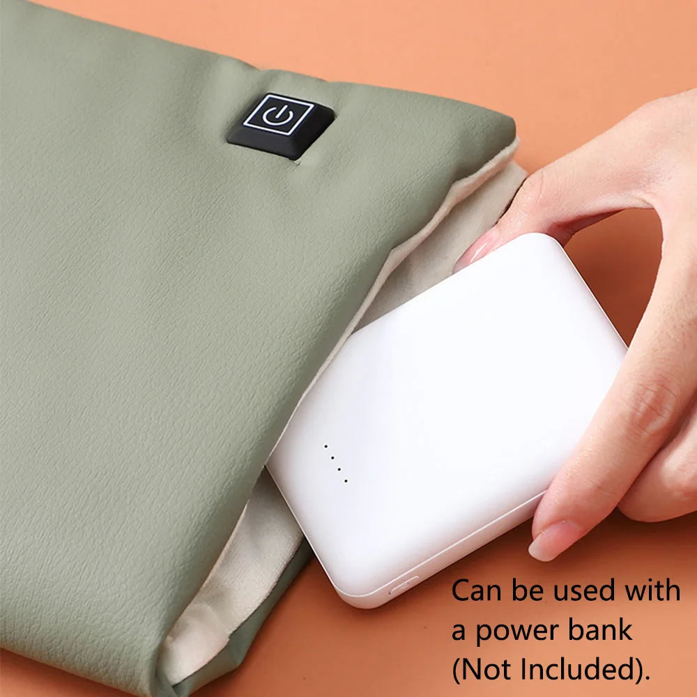 Rechargeable Hand Warmer Portable Heated Pad Outdoor Electric Double-sided Heating Hand Warmer For Camping Travel Winter Gift