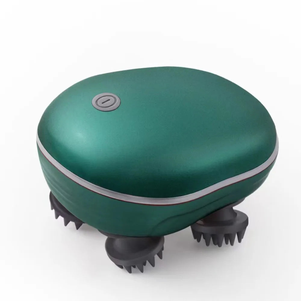 Muscle Massager Electric Head Massager Scalp Relax Kneading Scalp Massager Rechargeable Vibration Head Massage Machine Gift
