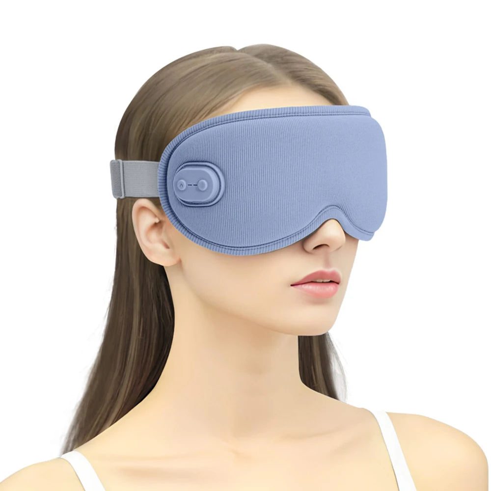Cordless Heated Eye Mask - 3 Levels Hot Compress, Intelligent Timing Electric Mask for Dry Eyes Relief & Sleeping