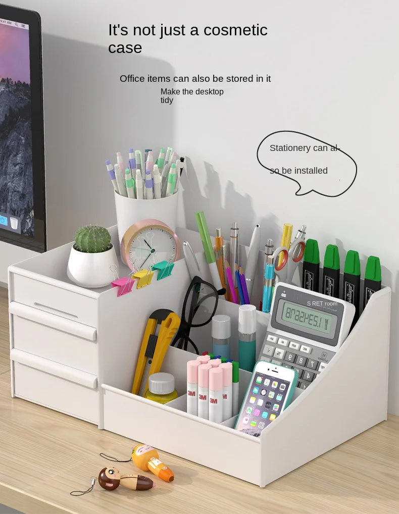 Drawer-type Cosmetics Storage Box Save space Skin Care Products Desktop Dormitory Desk Dressing Table Desktop Stationery Box