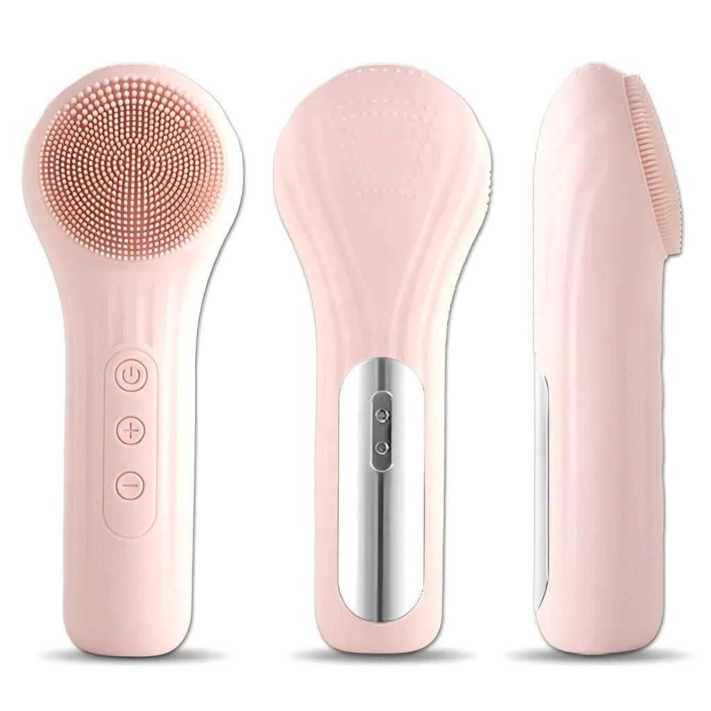 Sonic Waterproof Facial Cleansing Brush Rechargeable Scrubber Exfoliating Vibrating Deep Clean Face Cleaner Skin Care Tool