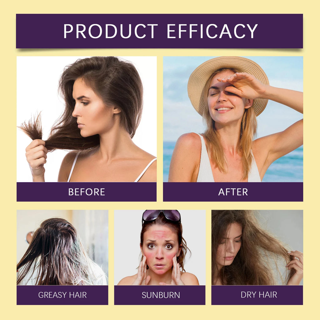 Scalp Protection Sunscreen Spray Gentle Care Nourish Hair Scalp UV Protection Prevent Dyed Hair Fading Ideal For Dry Hair