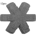 Pot and Pan Protectors, Set of 12 and 3 Different Size, Pot Dividers Pads/Stacking Pan Protectors/Pan Separators Pads