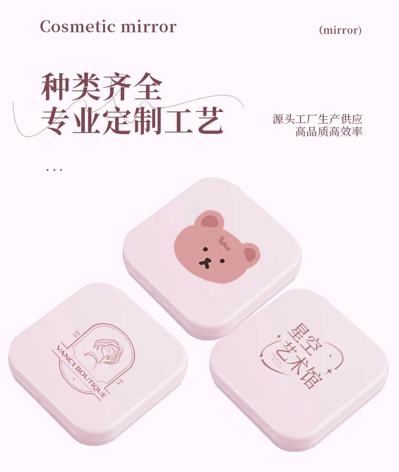 Round Mini Makeup Mirror Dustproof Small Makeup Mirror Gift For Birthday