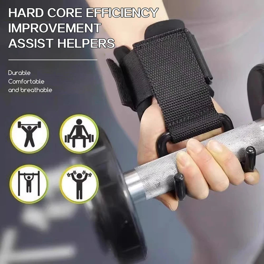 Gym Lifting Straps With Pull Up Hooks Thicken Cotton Adjustables Wrist Straps For Enhanced Grip Support For Men Women
