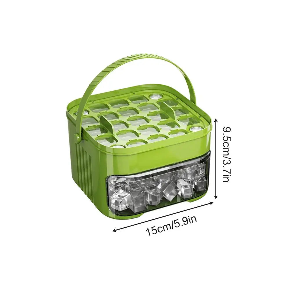 Ice Trays For Freezer With Lid & Bin, Ice Cube Tray Making 50 Pieces Ice Cubes, Easy Press To Release Ice for Home Kitchen
