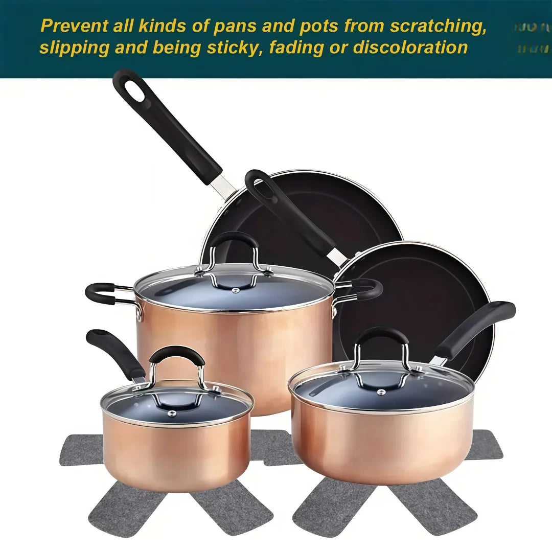Pot and Pan Protectors Dividers Pads Stacking Pan Protectors Pan Separators Pads for Protecting Separating Pots and Pans