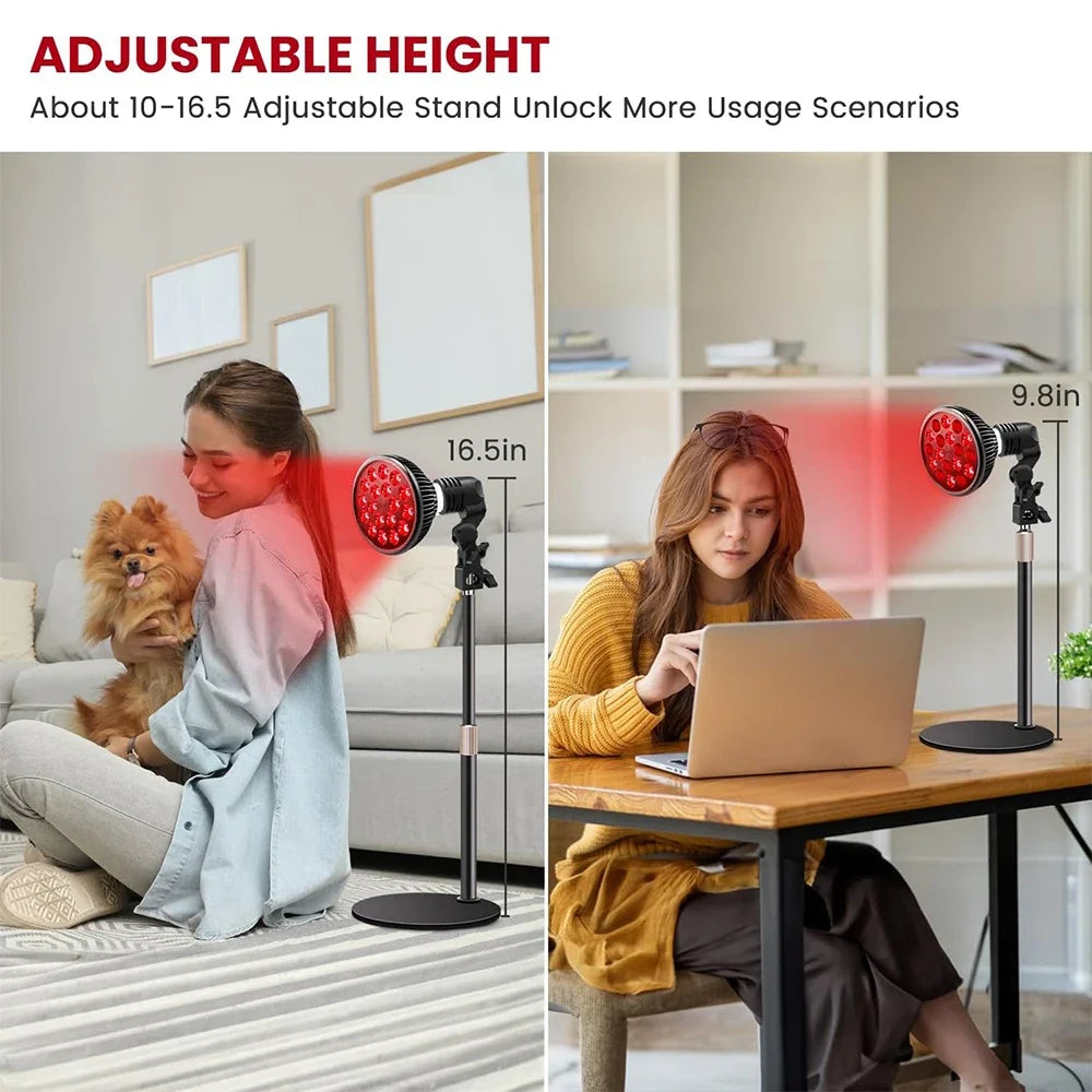 2025 LED Red Light Therapy Device 660nm&850nm Red and Infrared Bulb for Face Body Skin Care Pain Relief