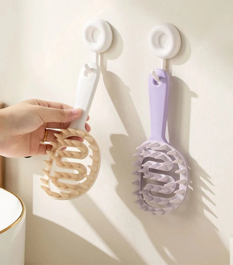 Shampoo Hair Brush Hair Massage Scalp Combs Head Washing Brush Long Handle Dry And Wet Brush Shower Spa HairdressingTool Girls