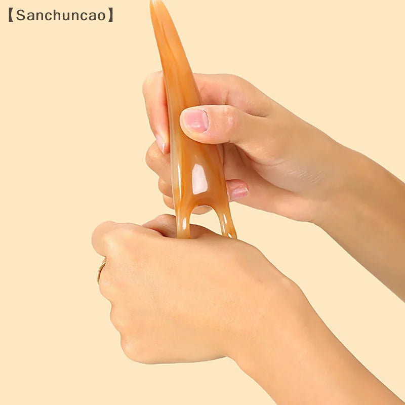 〔San〕 Resin Face Lifting Scraping Massage Nose Lifting Massage Y-shape Guasha Massage Reduce Puffiness Meridians Tool