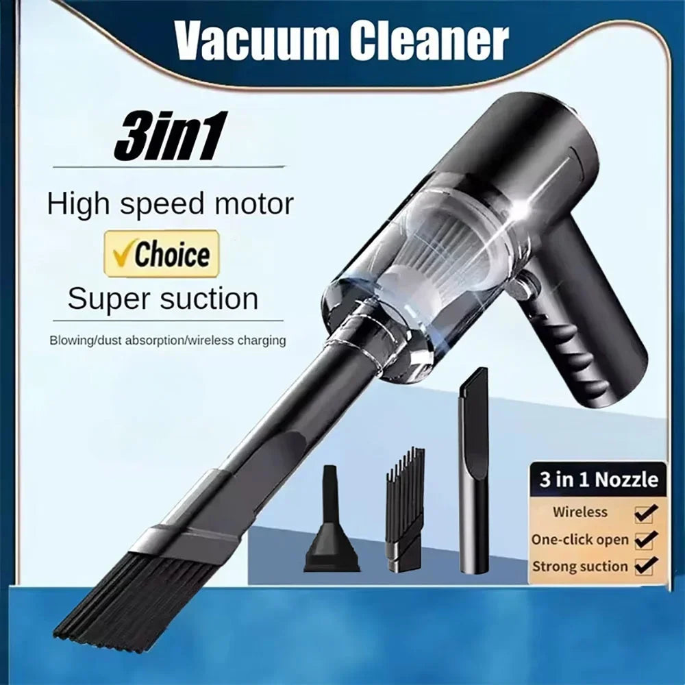 Mini Portable Handheld Car Vacuum Cleaner Multipurpose Car Vacuum With Air Pump For Automobile Interior Small Household Clean